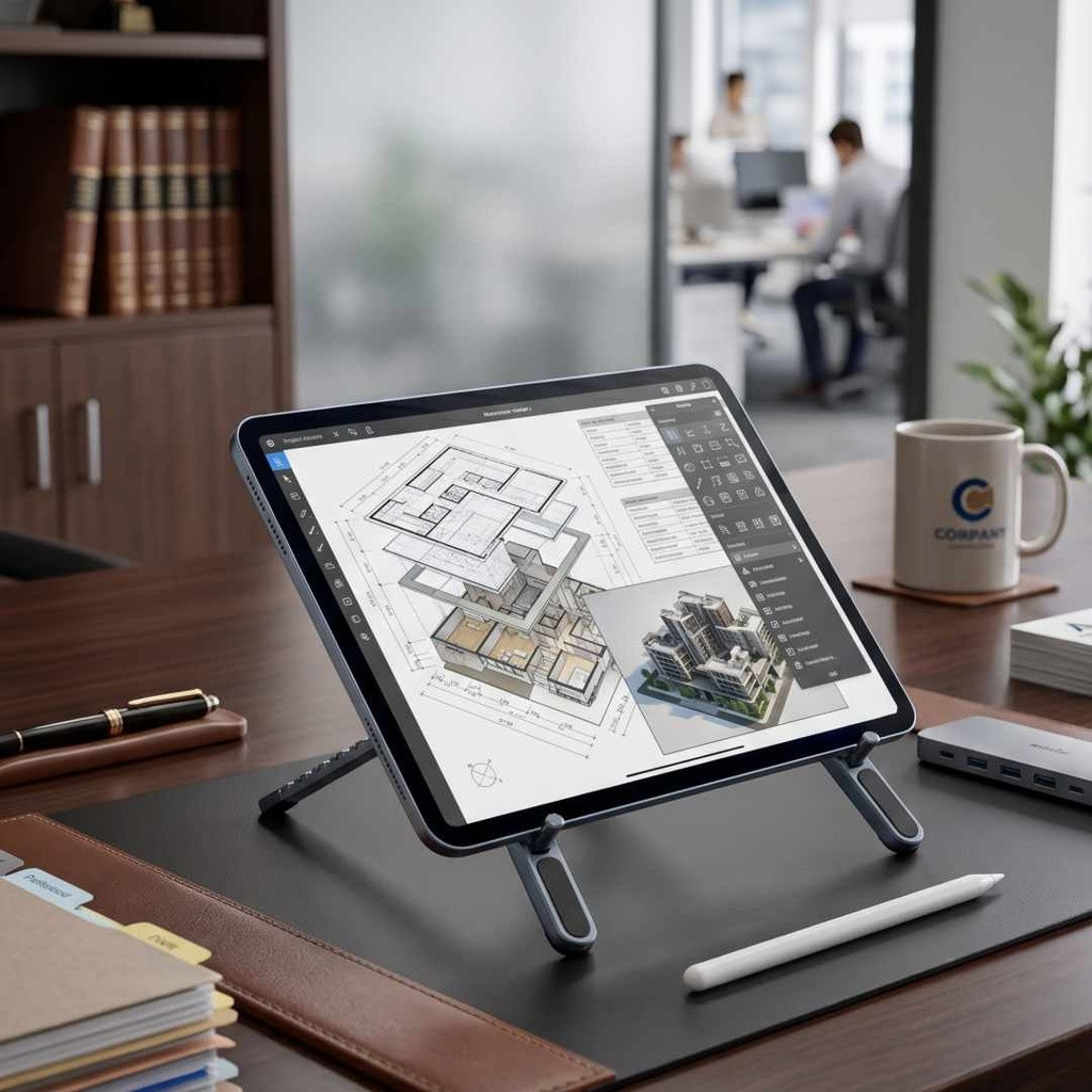 ALBA - @memorii All in One Aluminium Laptop Stand