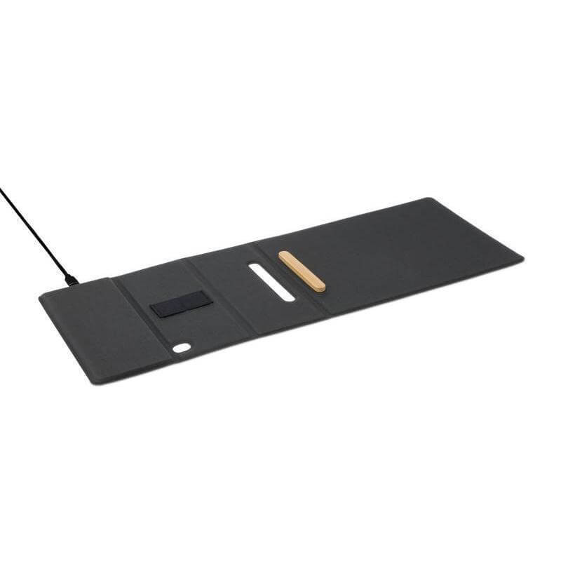 BLACE - CHANGE ZERO Recycled PU 15W Wireless Mousepad & Desk Organizer