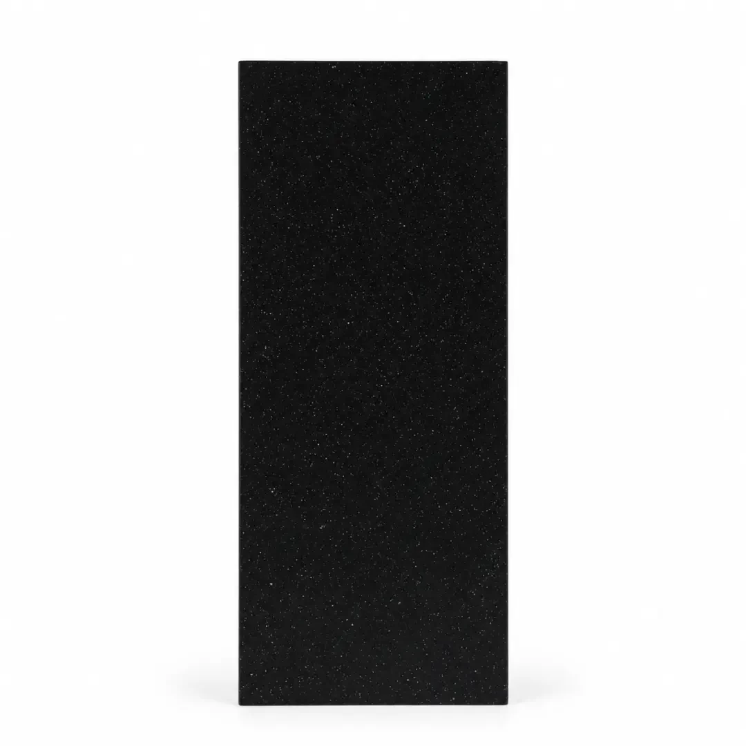Black Geometric Faceted Crystal Award