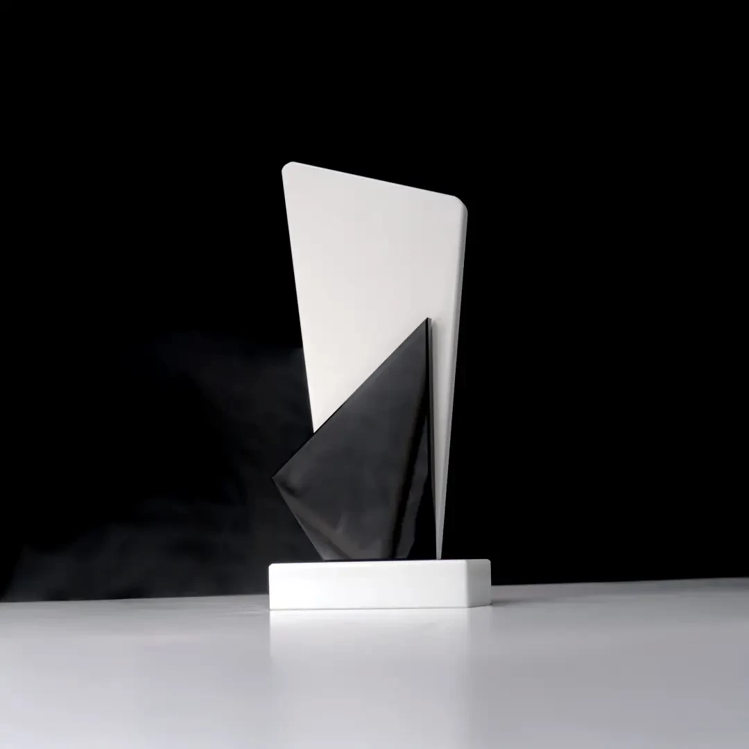Black and White Stone Trophy