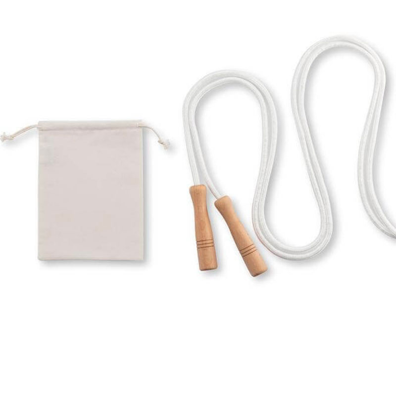 Cotton Jumping Rope in a Cotton Pouch