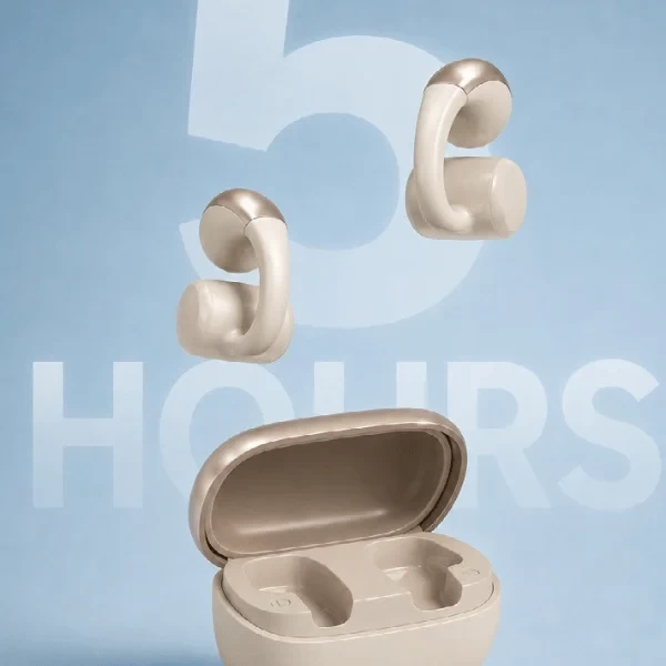 FITBUDS | Clip-On Wireless Earbuds with Type-C Charging Case | Bluetooth 6.0