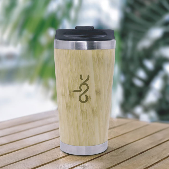 Insulated Bamboo Coffee Mug