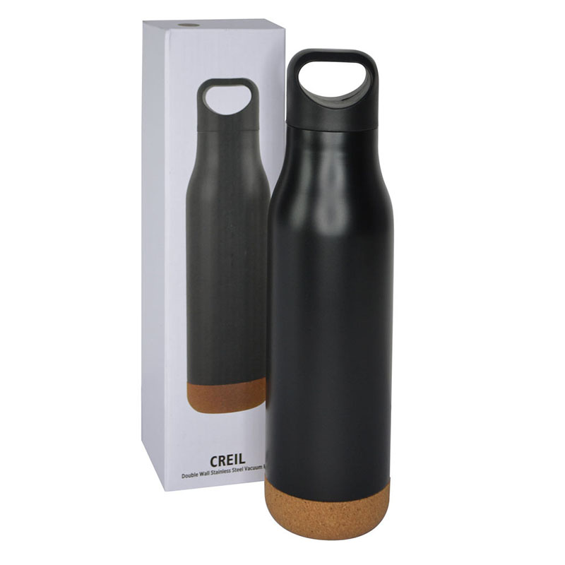 Insulated Water Bottle with Cork Base