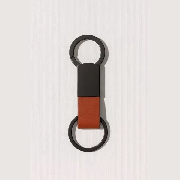 KEY KEEPER – Elegant PU Leather & Metal Durable Keychain with Sleek Design