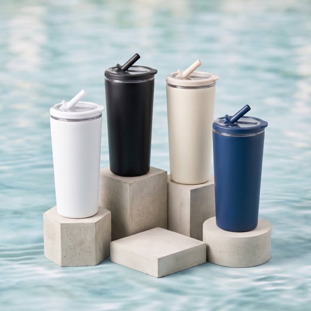 MARBELLA - Hans Larsen Double Wall Tumbler with Sip Lid 600 ml