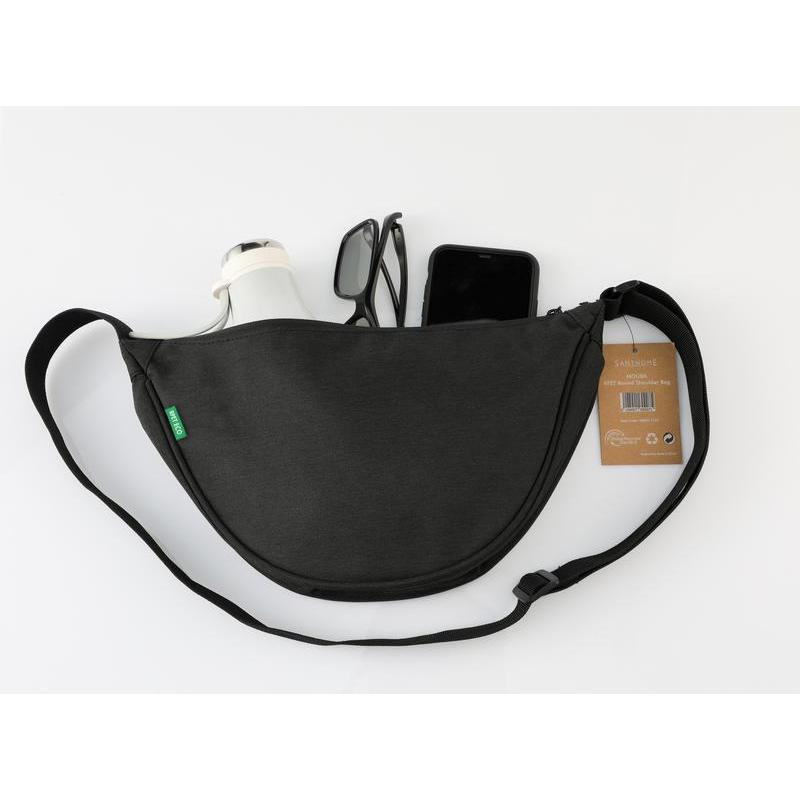 MOURA - GRS Recycled Half Moon Sling Bag - Black