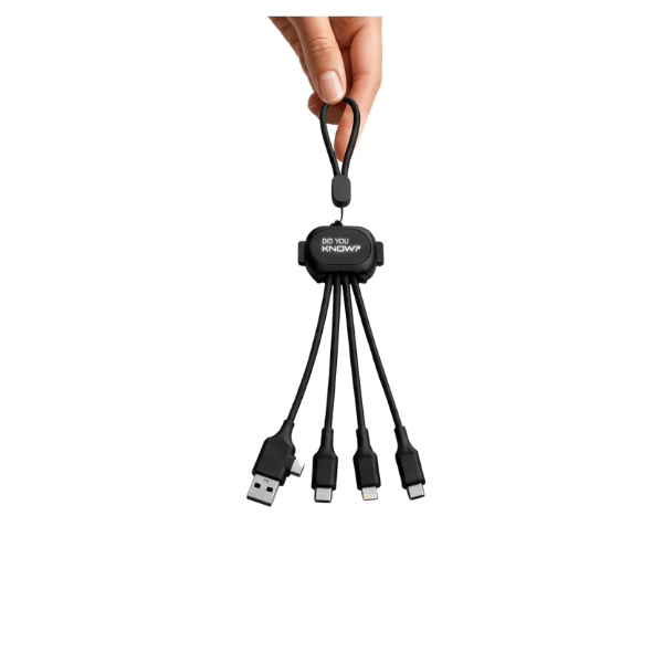 PIXI Cable with NFC | 5-in-1 Fast Charging Cable with Smart NFC Sharing