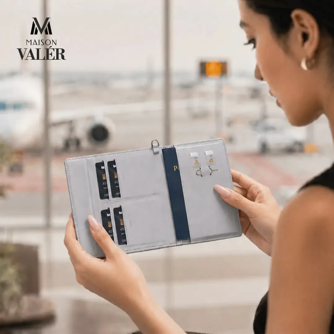 Premium Leather Travel Wallet & Passport Holder