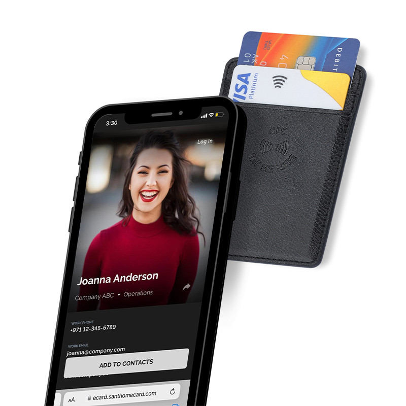 ROMA - Santhome® 2-in-1 Mag Cardholder and Inbuilt NFC Digital Business Card