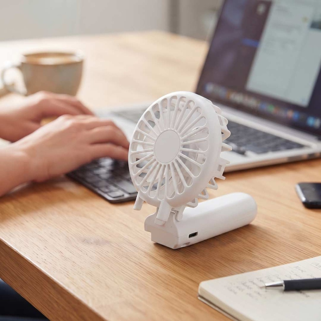 ROTO - Rechargeable Handheld Fan with Foldable Desk Stand