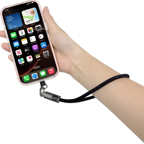 STRAPPY – Durable USB-C to USB-C Fast Charging Cable with 60W Power & Keychain Design for Easy Portability