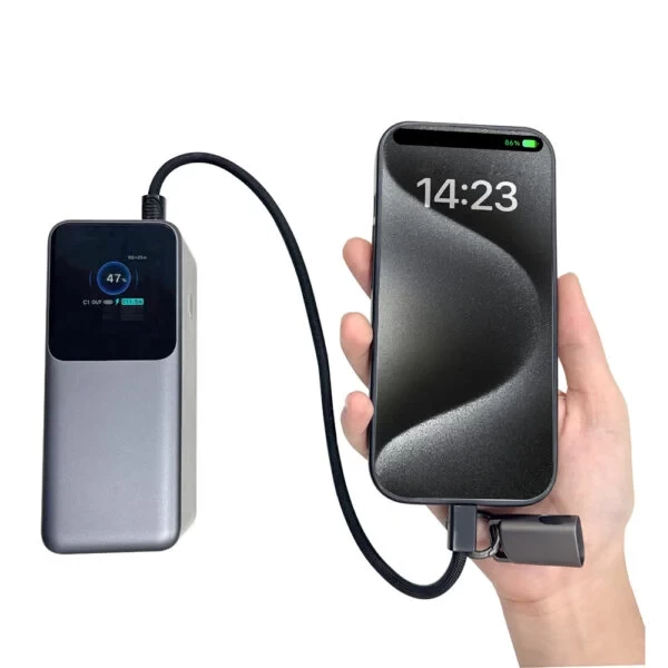 STRAPPY – Durable USB-C to USB-C Fast Charging Cable with 60W Power & Keychain Design for Easy Portability