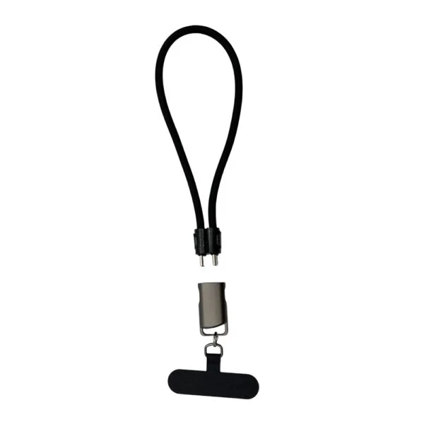 STRAPPY – Durable USB-C to USB-C Fast Charging Cable with 60W Power & Keychain Design for Easy Portability