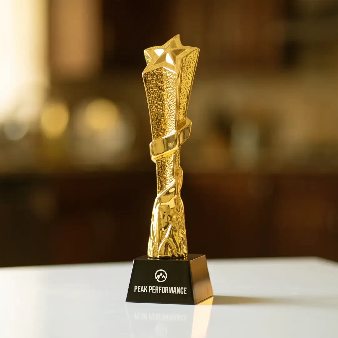 Slanted Star Gold Achievement Award
