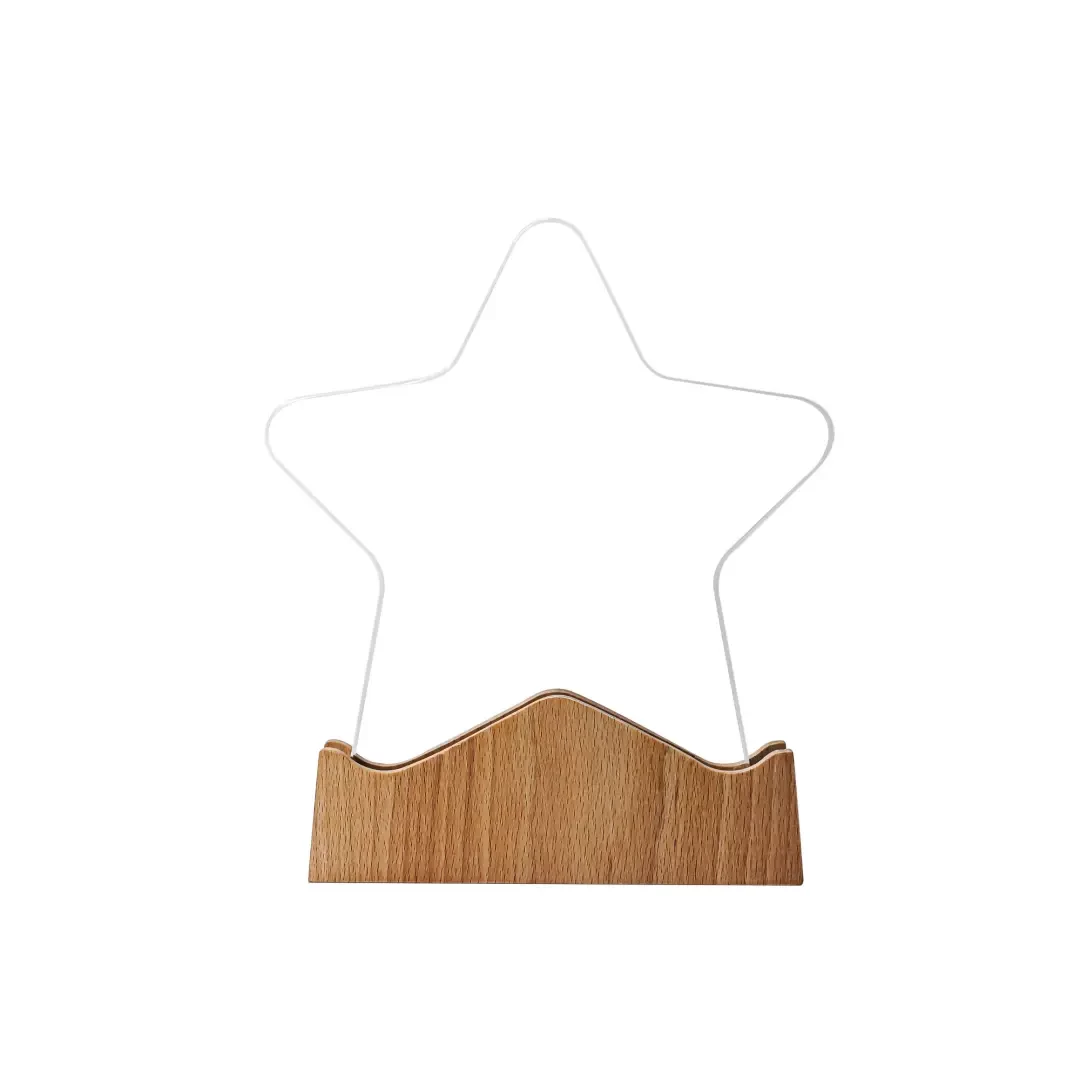 Star Shaped Wooden Trophy