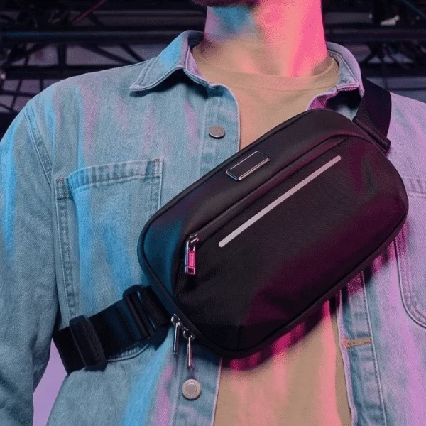 VOYAGE | Expandable Water-Repellent Chest Bag | Crossbody & Waist Bag