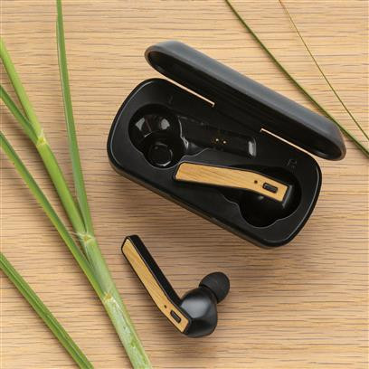 Bamboo Free Flow TWS Earbuds in Charging Case