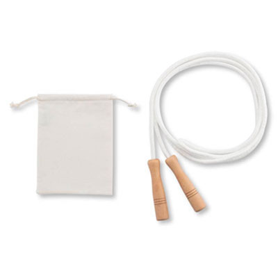 Cotton Jumping Rope in a Cotton Pouch