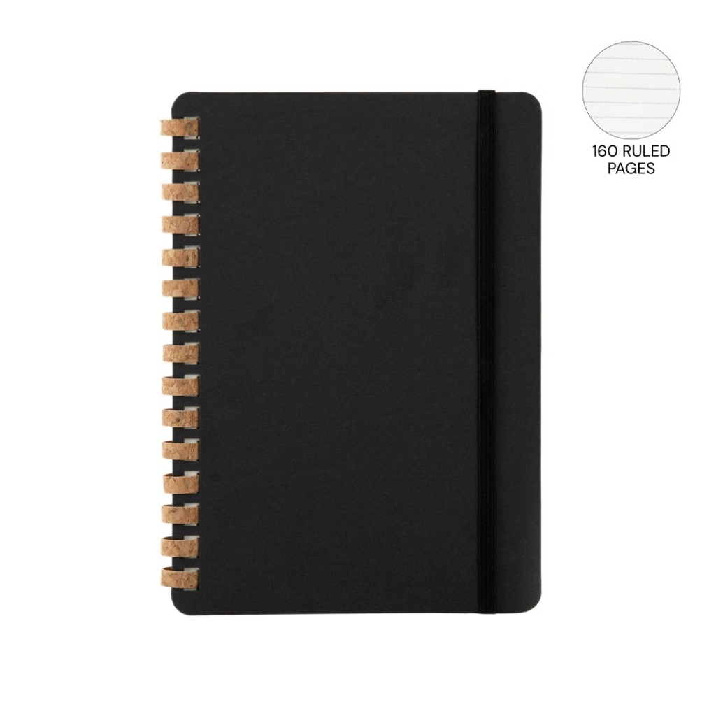 CORDOBA - eco-neutral Cork Spiral Notebook