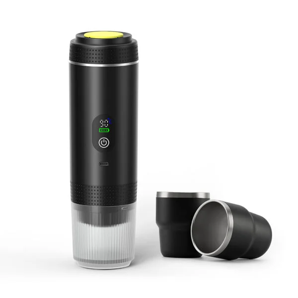 ESPRESSO-GO-SET – Compact 3-in-1 Coffee Maker with Battery Power, Dual Brew Modes & Dual Espresso Cups for On-the-Go Brewing