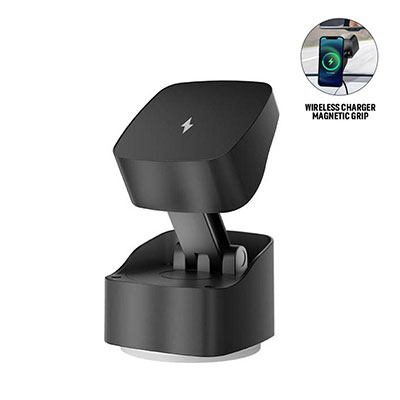 VIRTON - Giftology Magnetic Car Phone Holder and 15W Wireless Charger