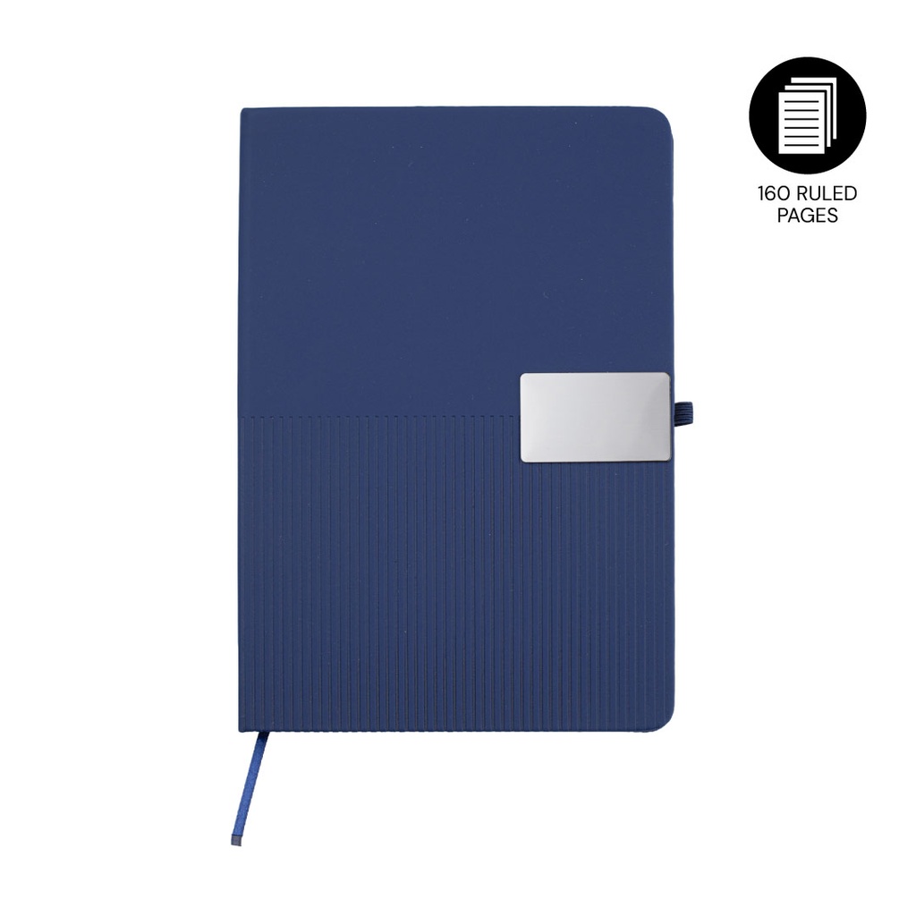 RIPPLE - Giftology A5 Hard Cover Notebook with Metal Plate