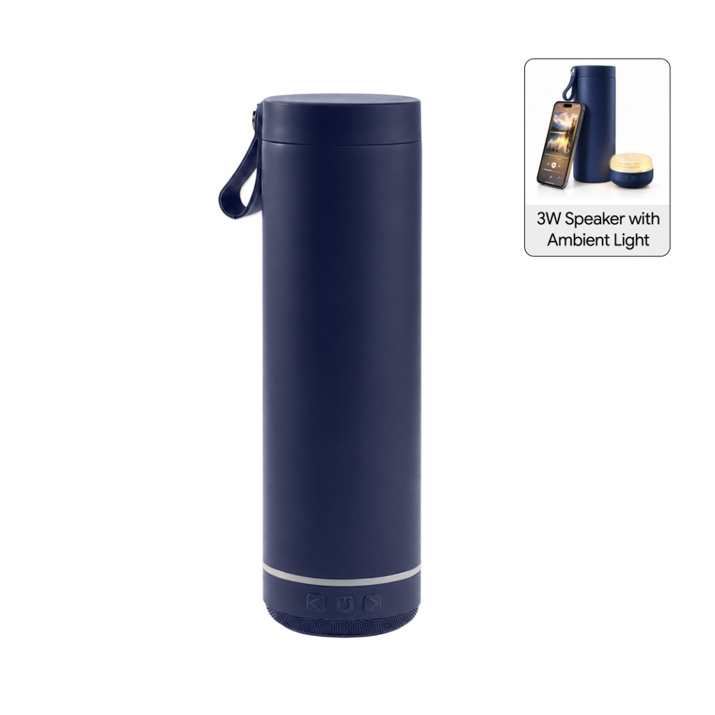 DEXOS - Giftology Double Wall Vacuum Bottle with 3W Speaker - 500 ml