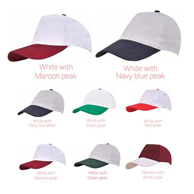 Cap With Different Color Peak