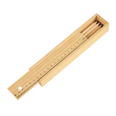 Colored Pencils Set with Wooden Box