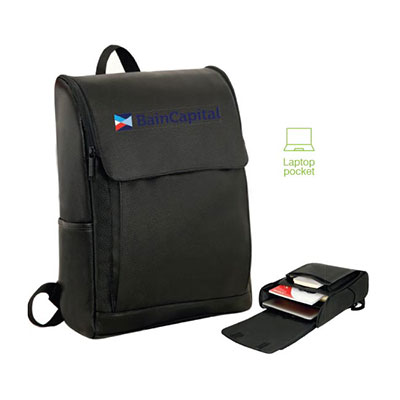 Grained Leather Backpack