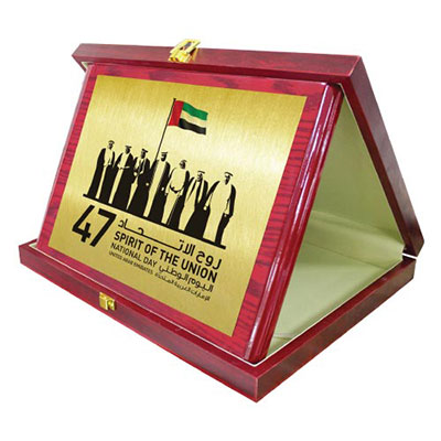 National Day Wooden Plaques with Box