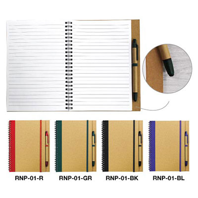 Recycled Notepad with Pen