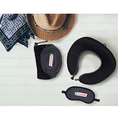 Zabari - Travel Set (Pillow, Pouch & Eye Mask)